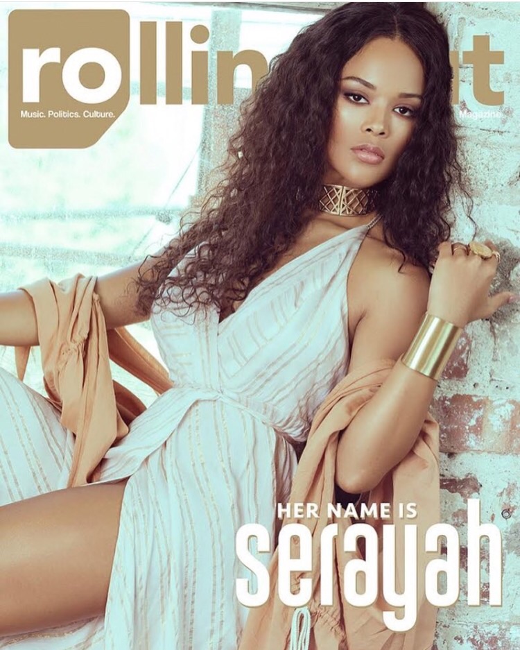 USA SERAYAH MCNEILL POUR ROLLING OUT MAGAZINE Black Square
